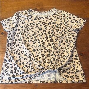 Leopard Print Short Sleeve Tee